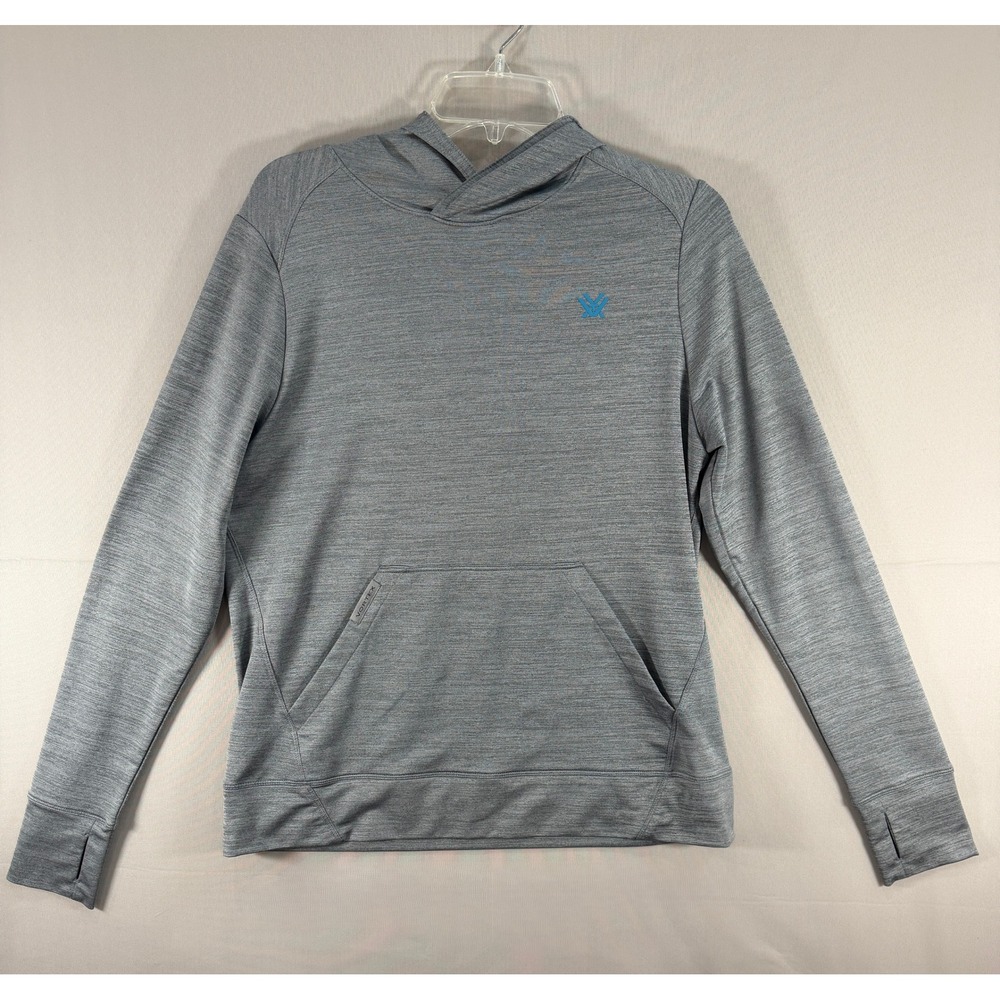 Vortex Optics Mens Gray Heather Performance Hoodie Size M